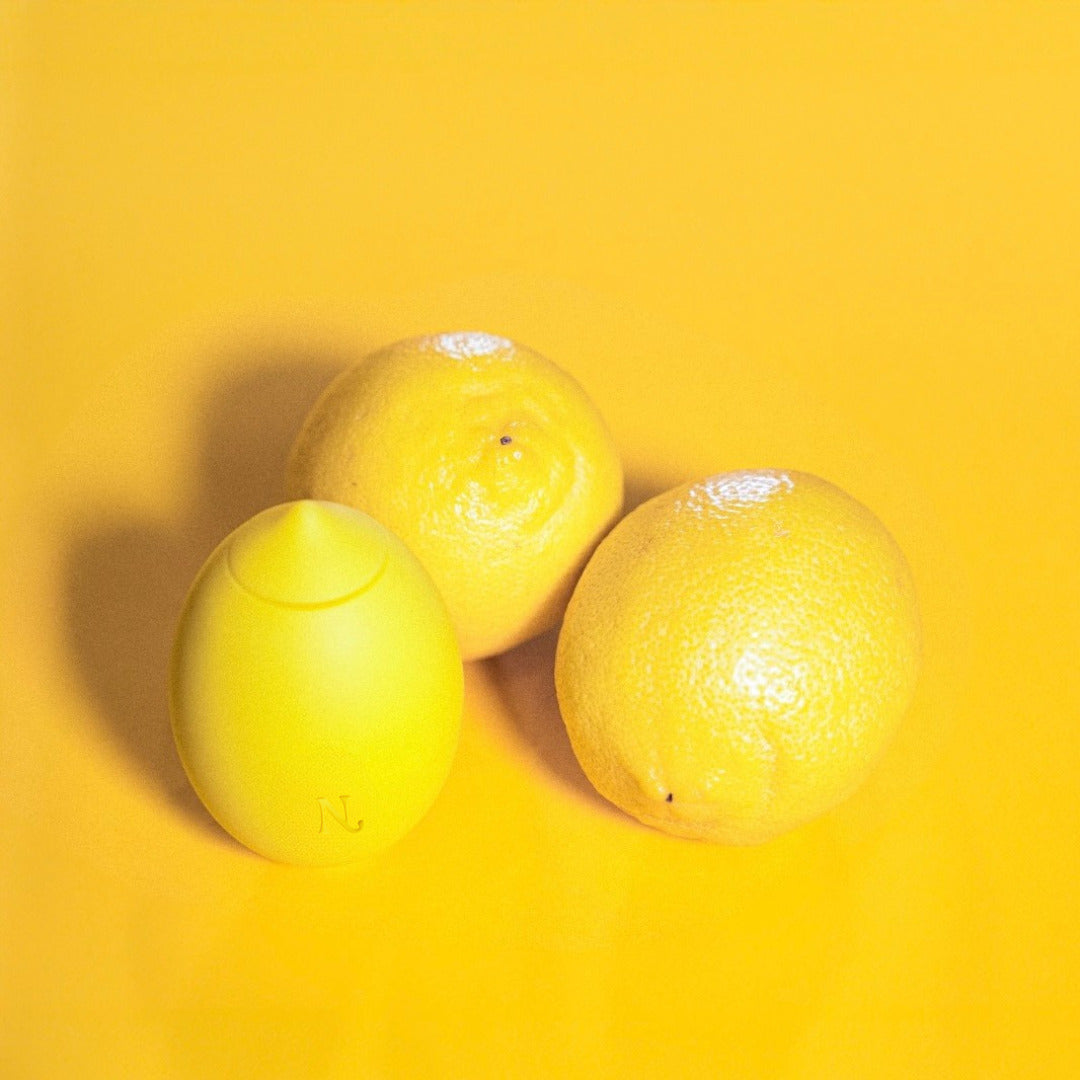 Lem in hand — lemon clitoral vibrator